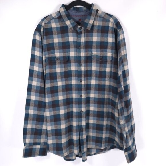 WOOLRICH Button Down Ultimate Flannel Long Sleeve Plaid Pockets Cotton Size XXL - Picture 4 of 11